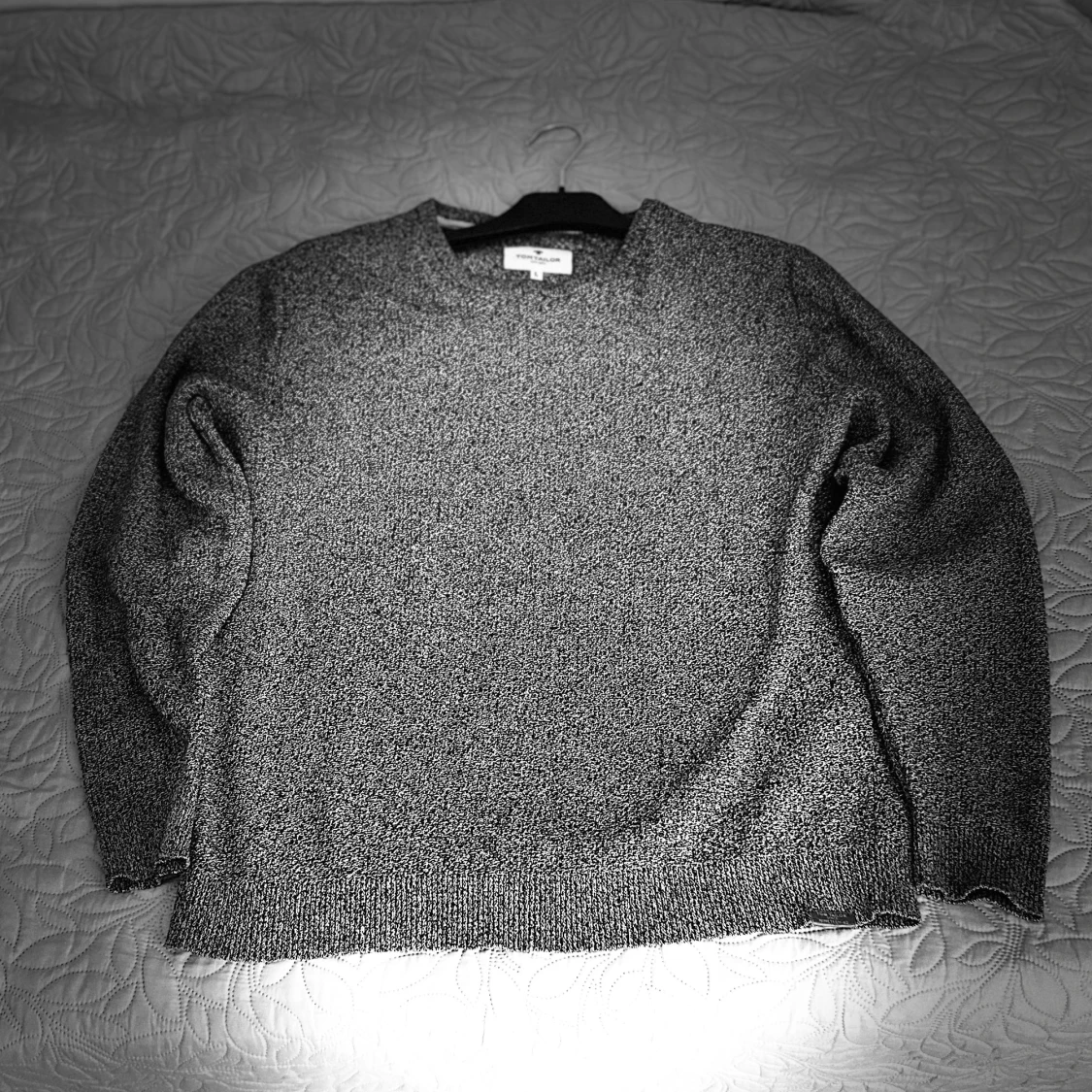 Grå stickad tröja Tom Tailor L - 1