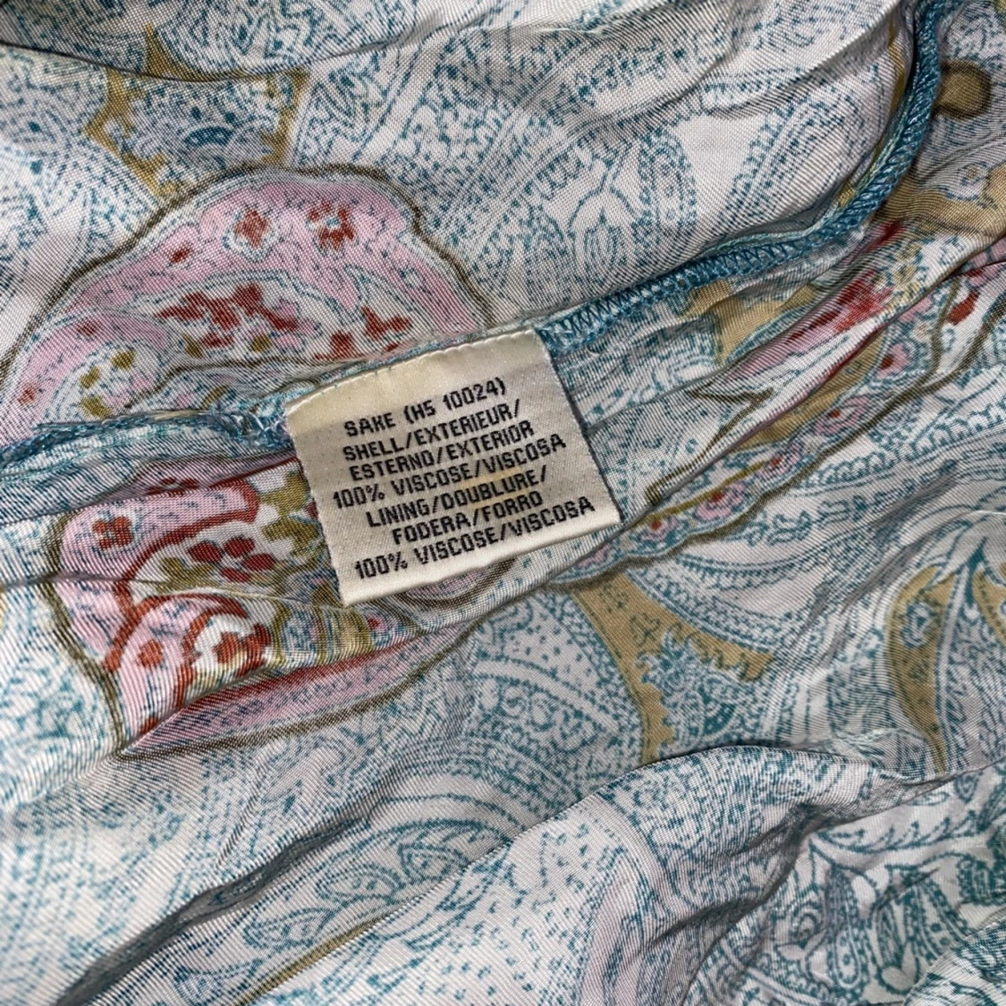 Flowy långklänning med paisleymönster - 93