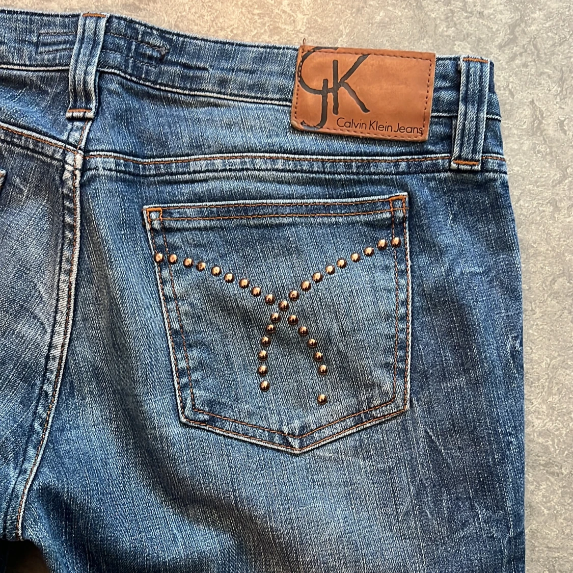 Calvin Klein Low Rise Slim jeans blå - 4