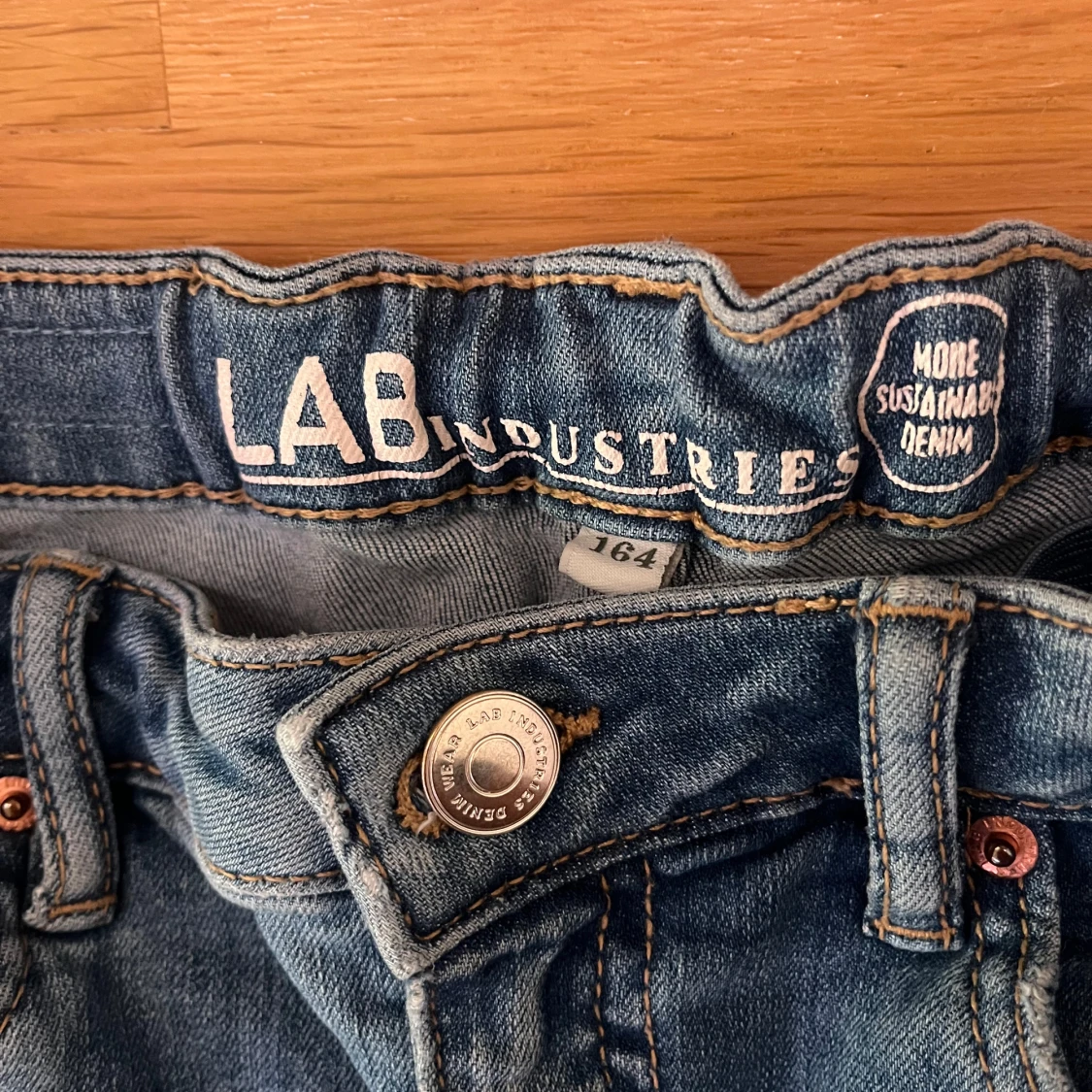 Blå jeans från LAB Industries, stl 164 - 1
