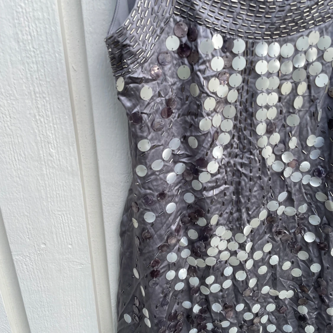 Silver paljettopp från Chanel - 2