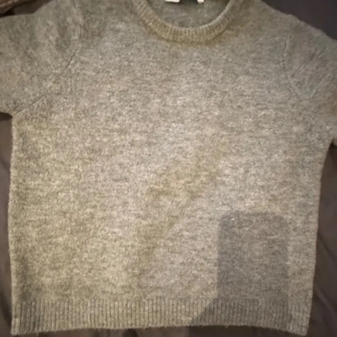 Grå stickad tröja från Zara - 1