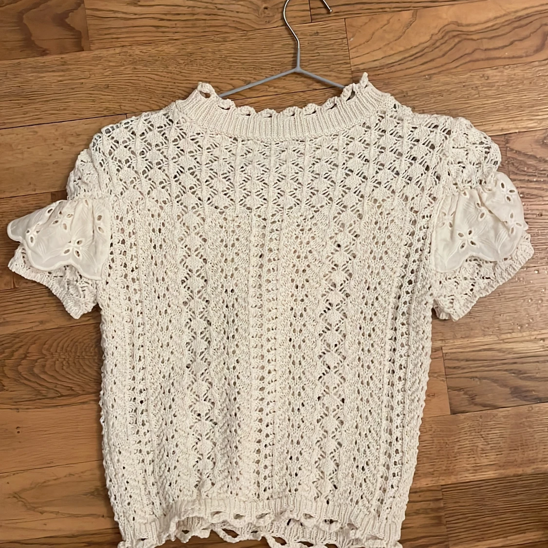 Beige stickad topp från Zara - 1