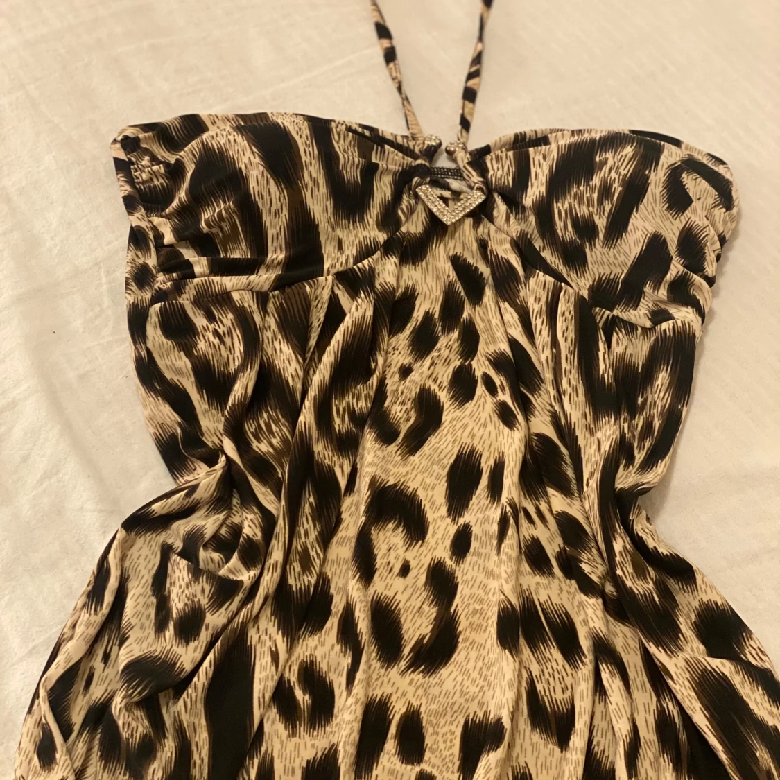 Leopard haltnecktopp  - 1