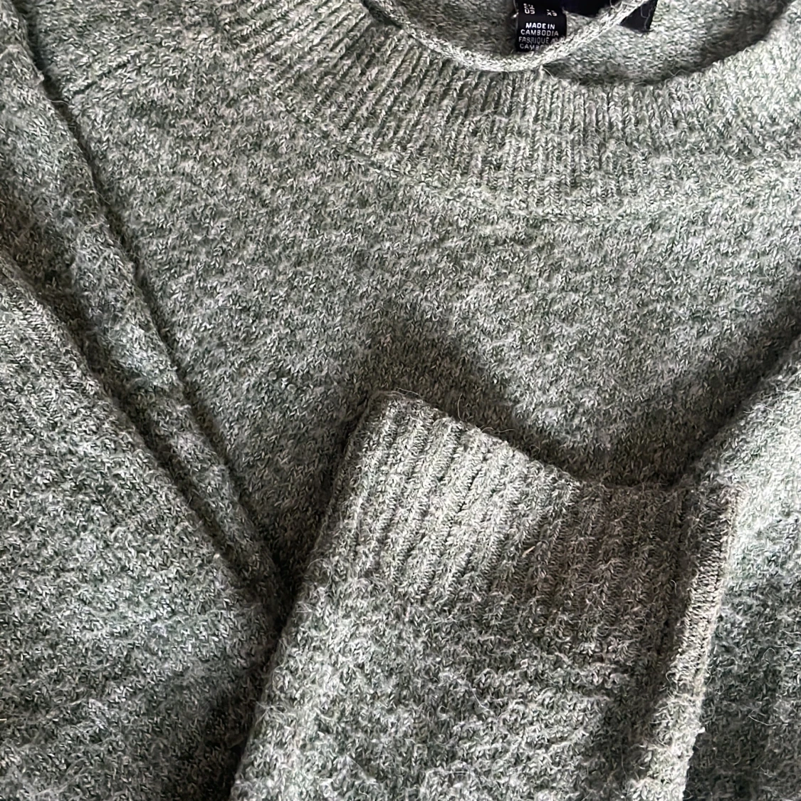 Grön stickad tröja från Vero Moda - 2