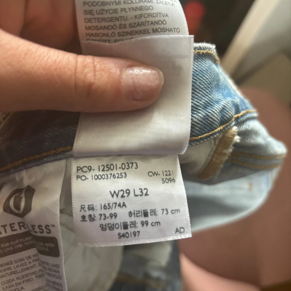 Levi's 501 ljusblå jeans straight fit - 4