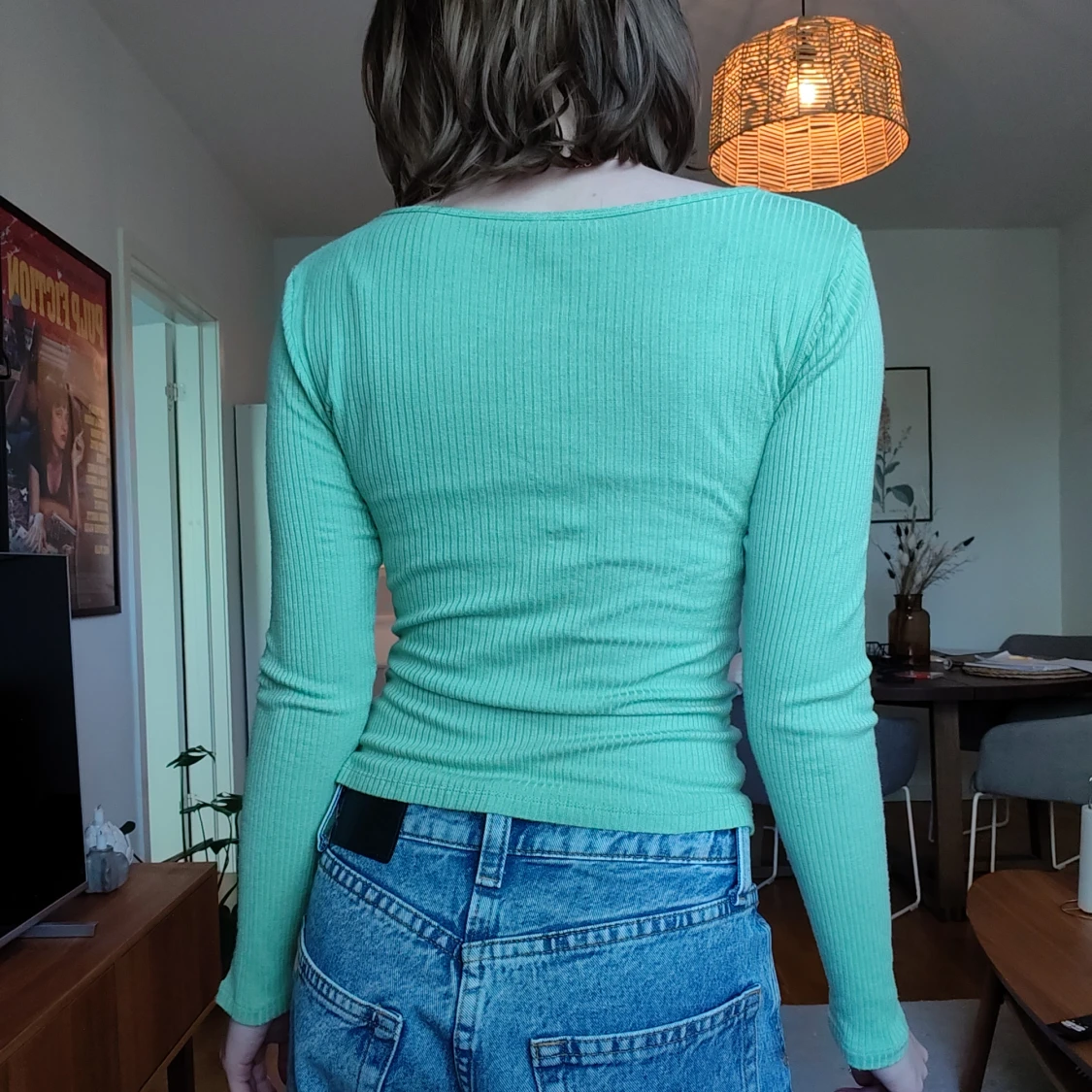 Mintgrön ribbad topp från Vero Moda - 2