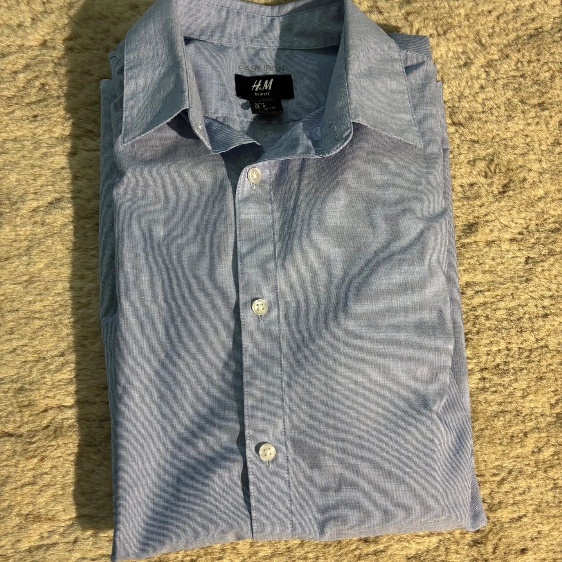 Ljusblå slim fit skjorta från H&M - 3