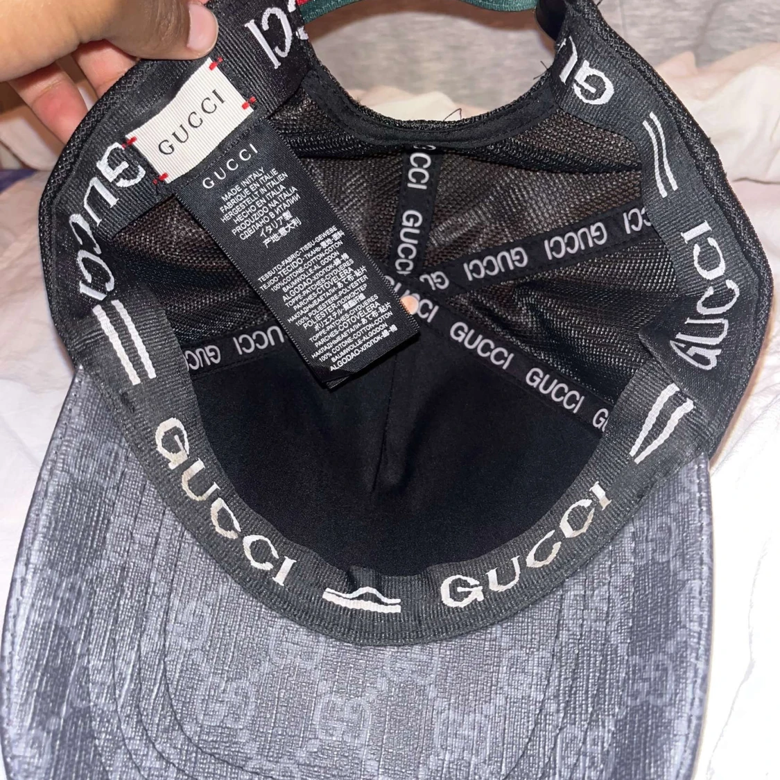 Gucci keps med orm och GG-mönster - 1