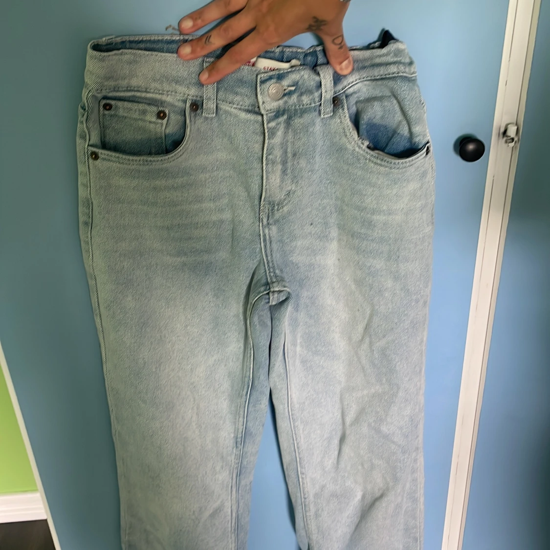 Levi's ljusblå loose fit jeans