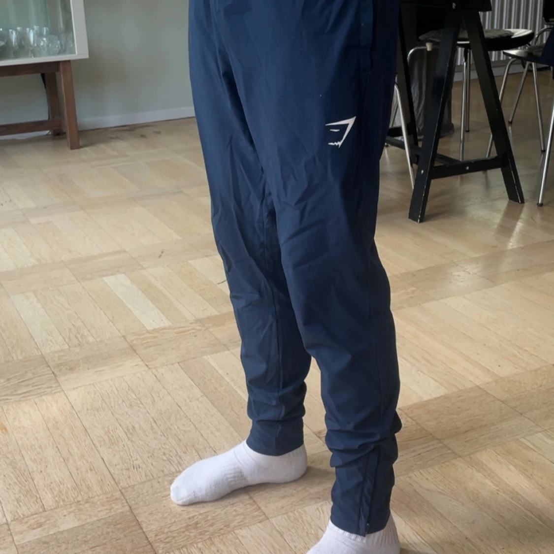 Mörkblå träningsbyxor från Gymshark