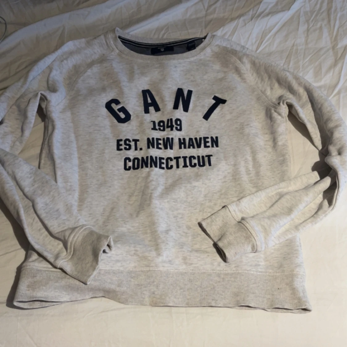 Ljusgrå sweatshirt från GANT