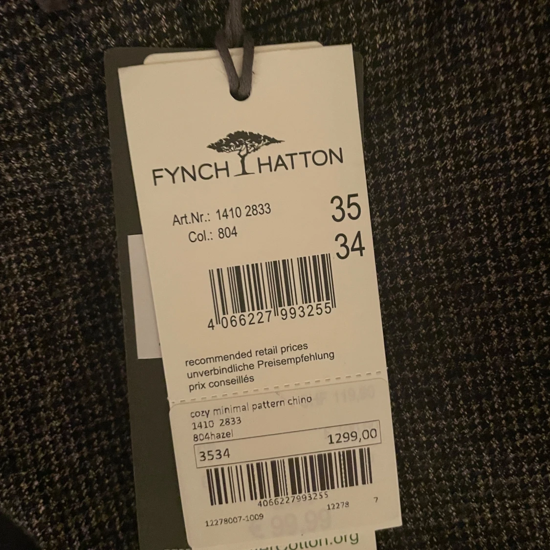 Mönstrade chinos från Fynch Hatton - 2