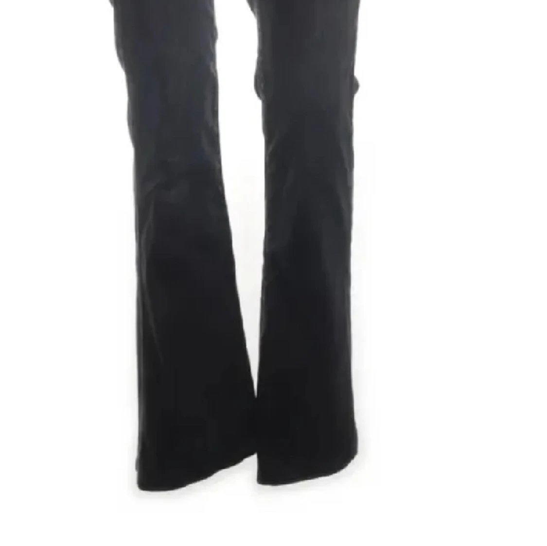 Svarta bootcut jeans med slitningar - 3