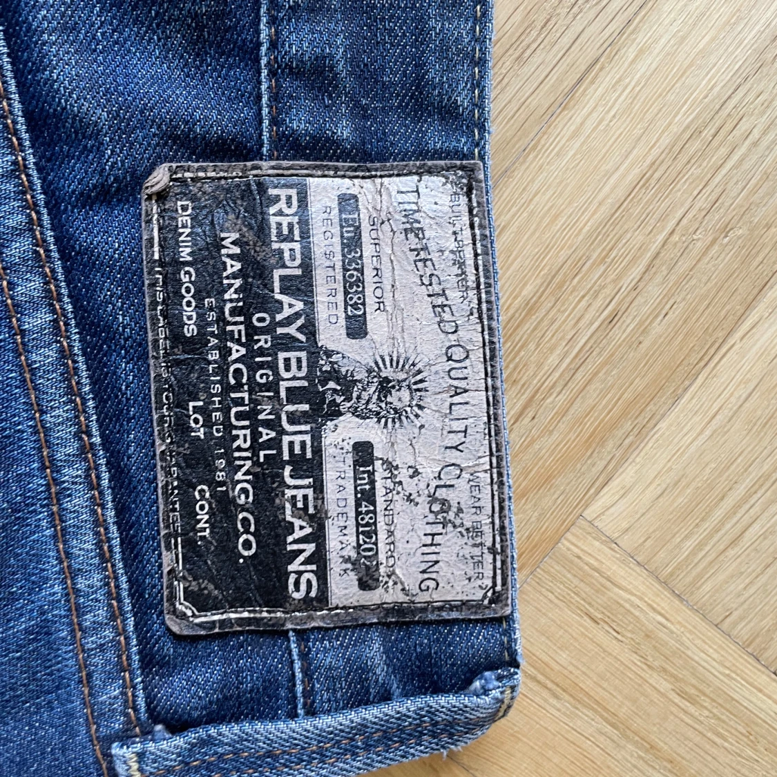 Blå Replay jeans straight fit - 3