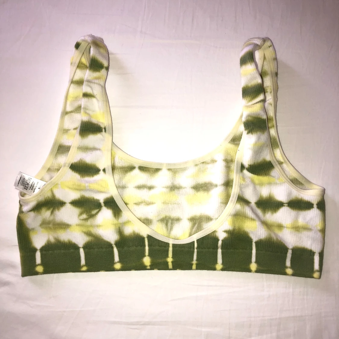 Gul och grön tie dye bh från Weekday - 2