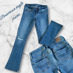Blå bootcut jeans från American Eagle - Säljer mina jeans från American Eagle!🤗 