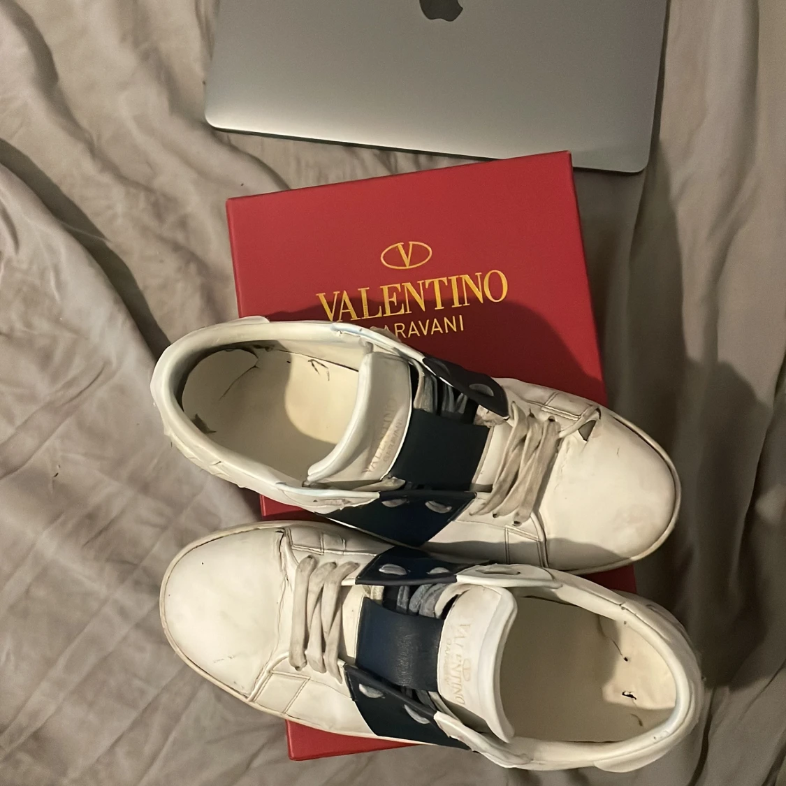 Valentino Garvani sneakers blå/vit