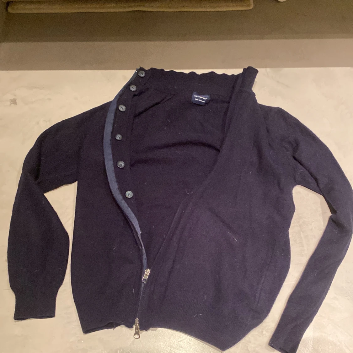 Svart kofta i kashmir/ull från Sirmoney