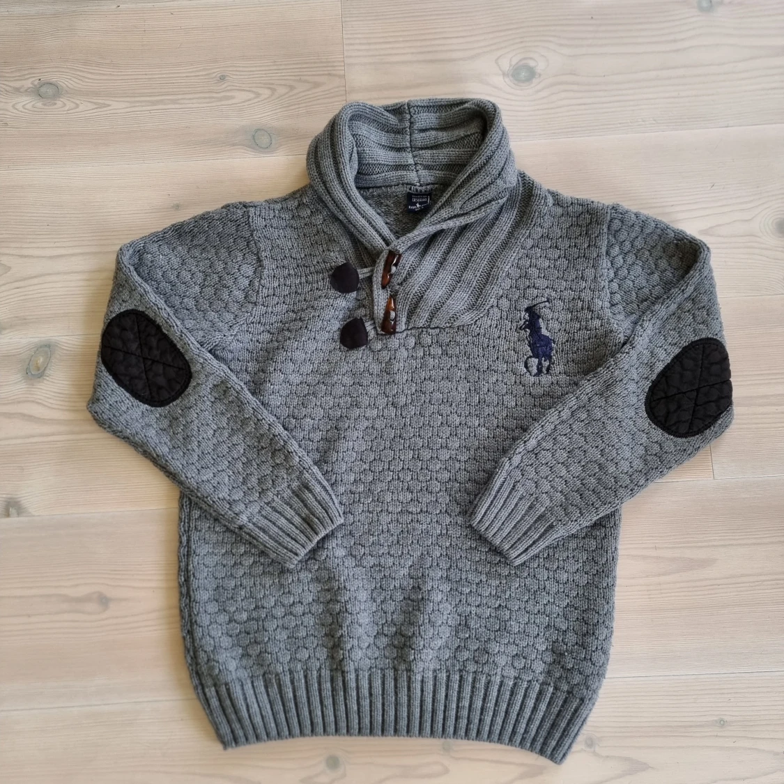 Grå stickad tröja från Polo Ralph Lauren
