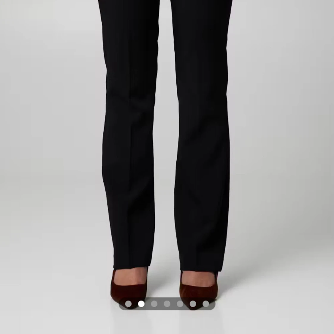 Svarta kostymbyxor med rak passform - 1