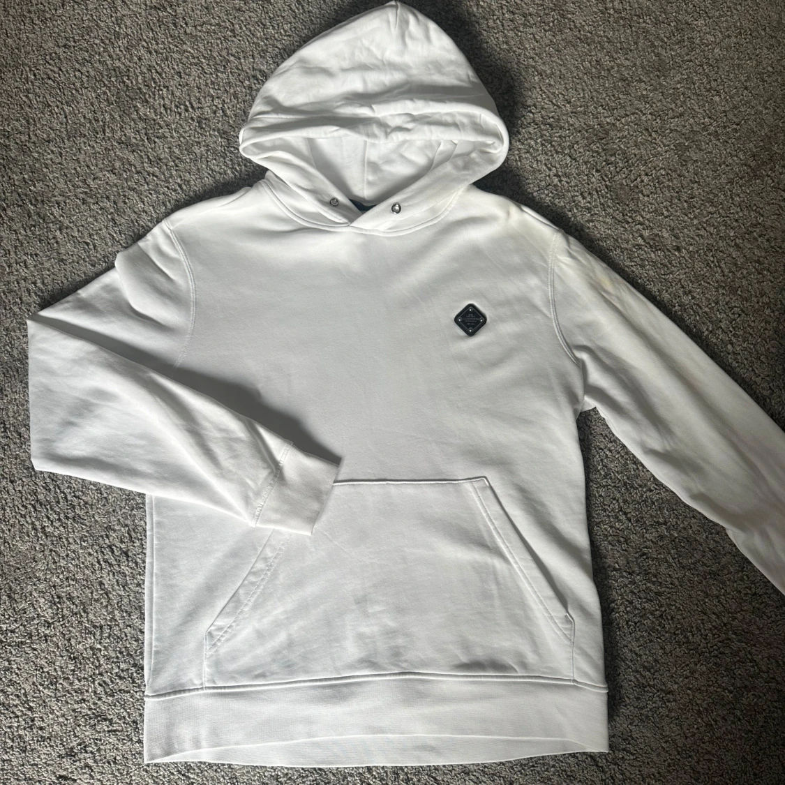 J.Linderberg Vit hoodie  - 1