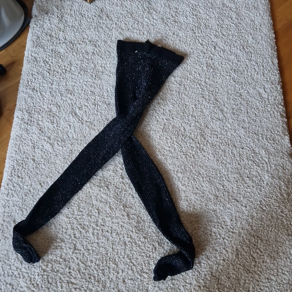 Svarta glittriga strumpbyxor Kappahl - 3