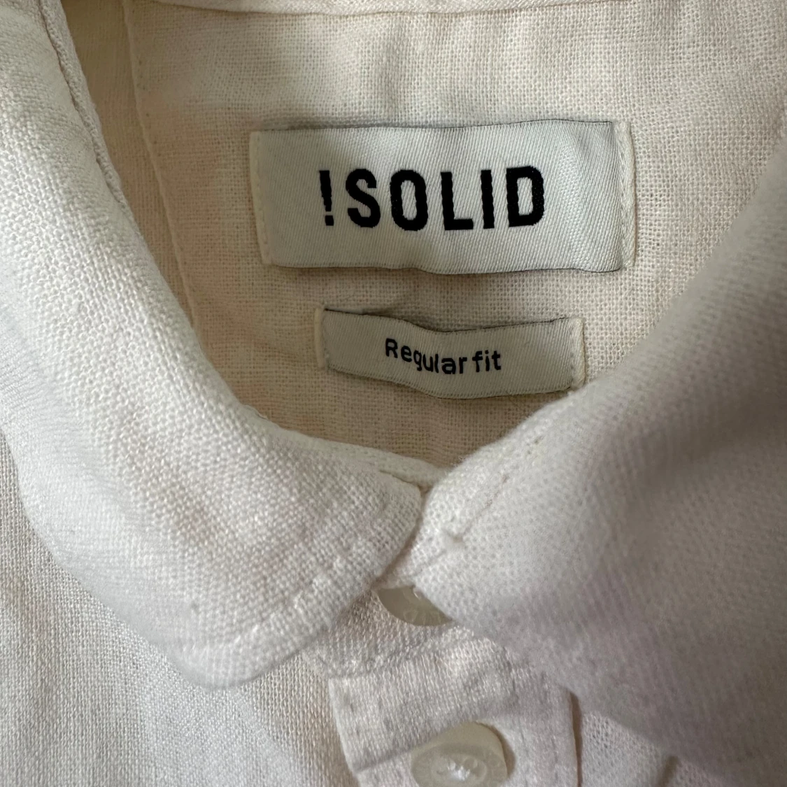 Beige linneskjorta från !Solid - 2