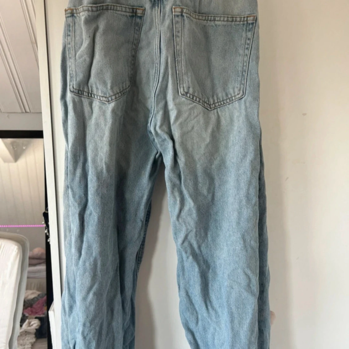 Ljusblå raka jeans från H&M, strl 36 - 1