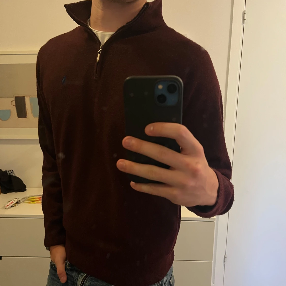 Kashmir halv zip från RL Black label