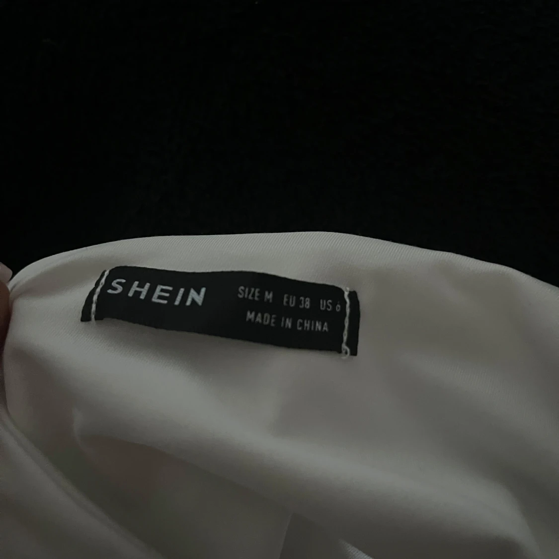 Vit one shoulder klänning från SHEIN - 2