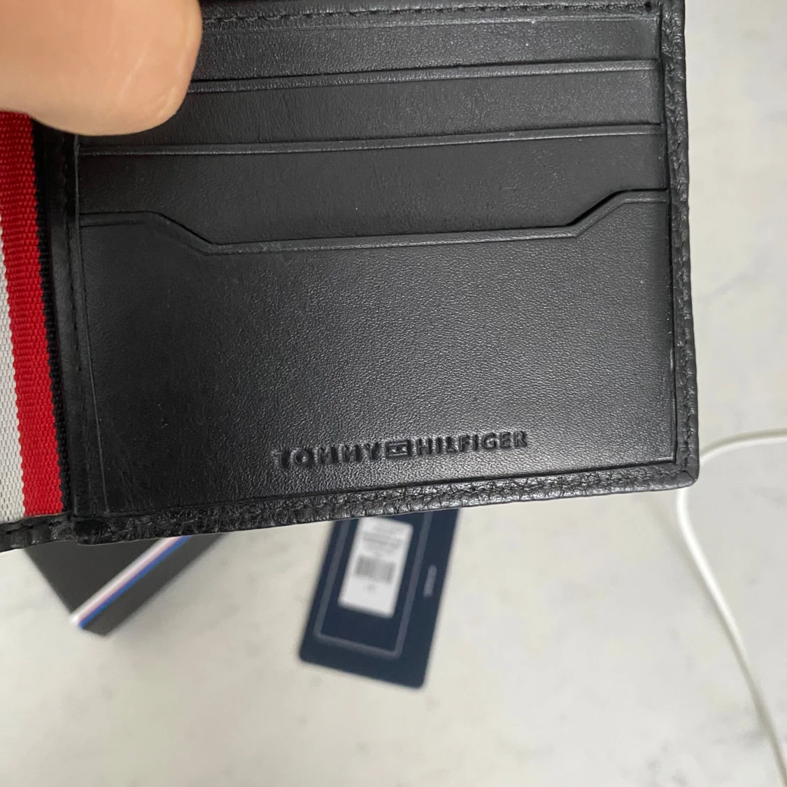 Svart plånbok Tommy Hilfiger läder - 4