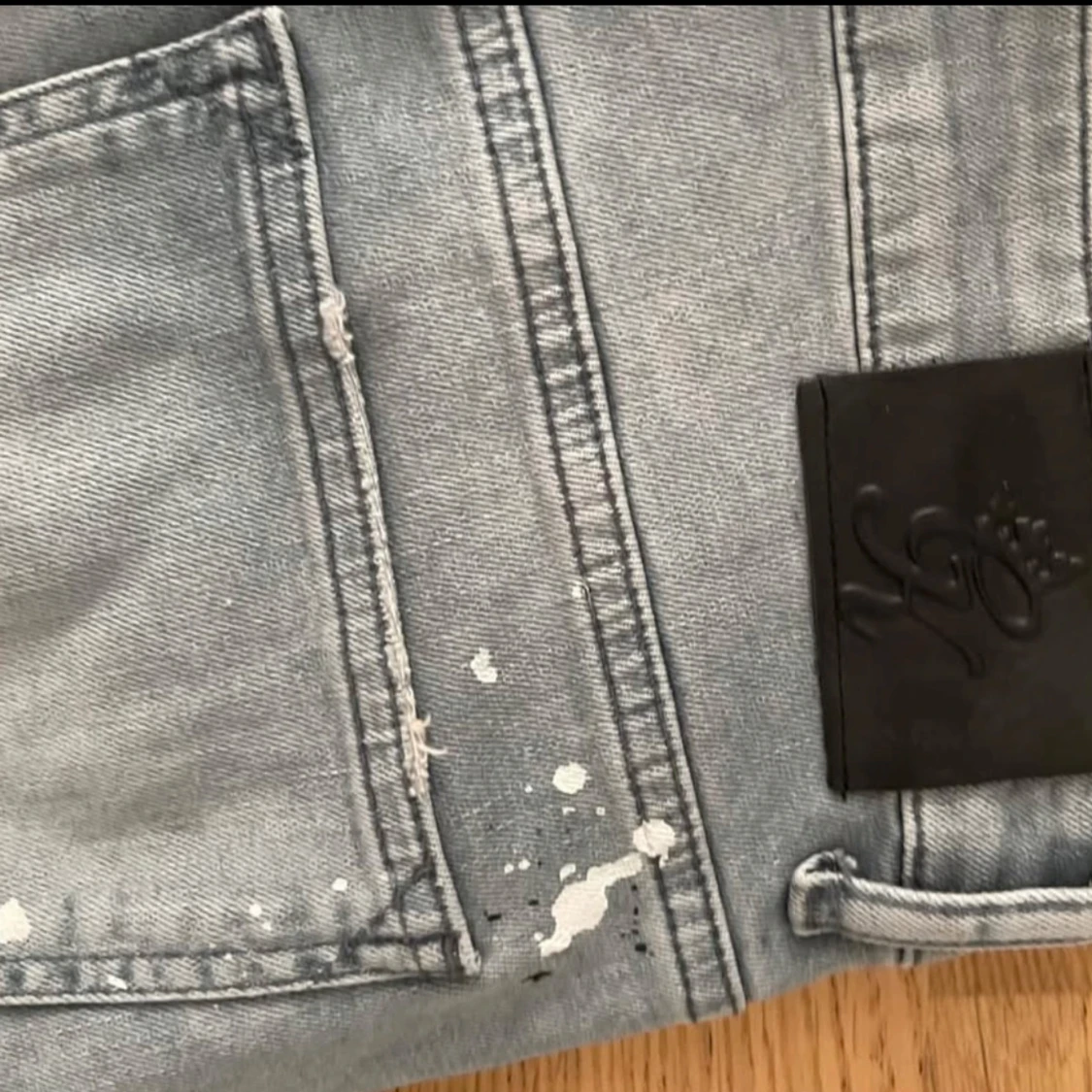 Grå skinny jeans från GH, stl 32 - 2