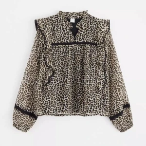 Slutsåld leopardmönstrad blus❤️ - Gullig blus från Lindex, slutsåld. Använd endast ett fåtal gånger❣️