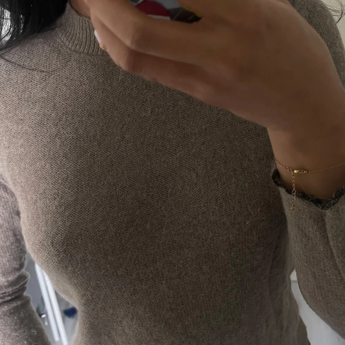 Mysig beige tröja - 1