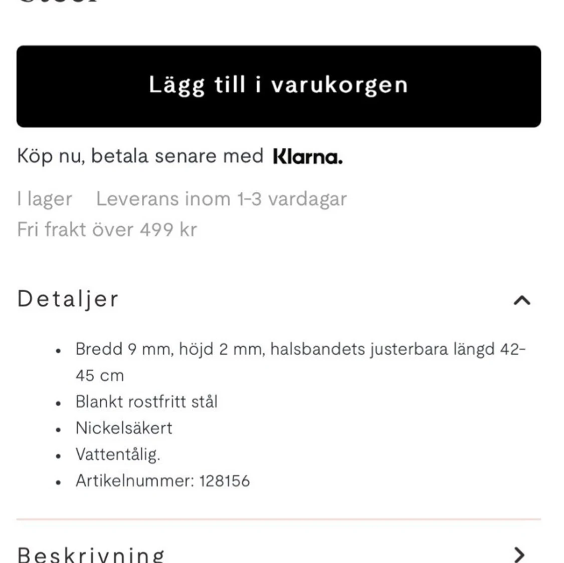  Edblad halsband  - 2