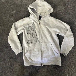 Bvaldi tröja - Grå tröja från bvaldi. Det där top dog på ryggen. Storlek 152 men passar också XS