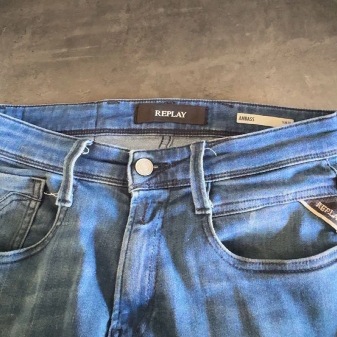 Blå Replay Anbass jeans - 3