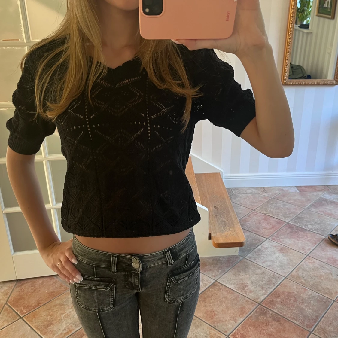 Superfin svart topp 