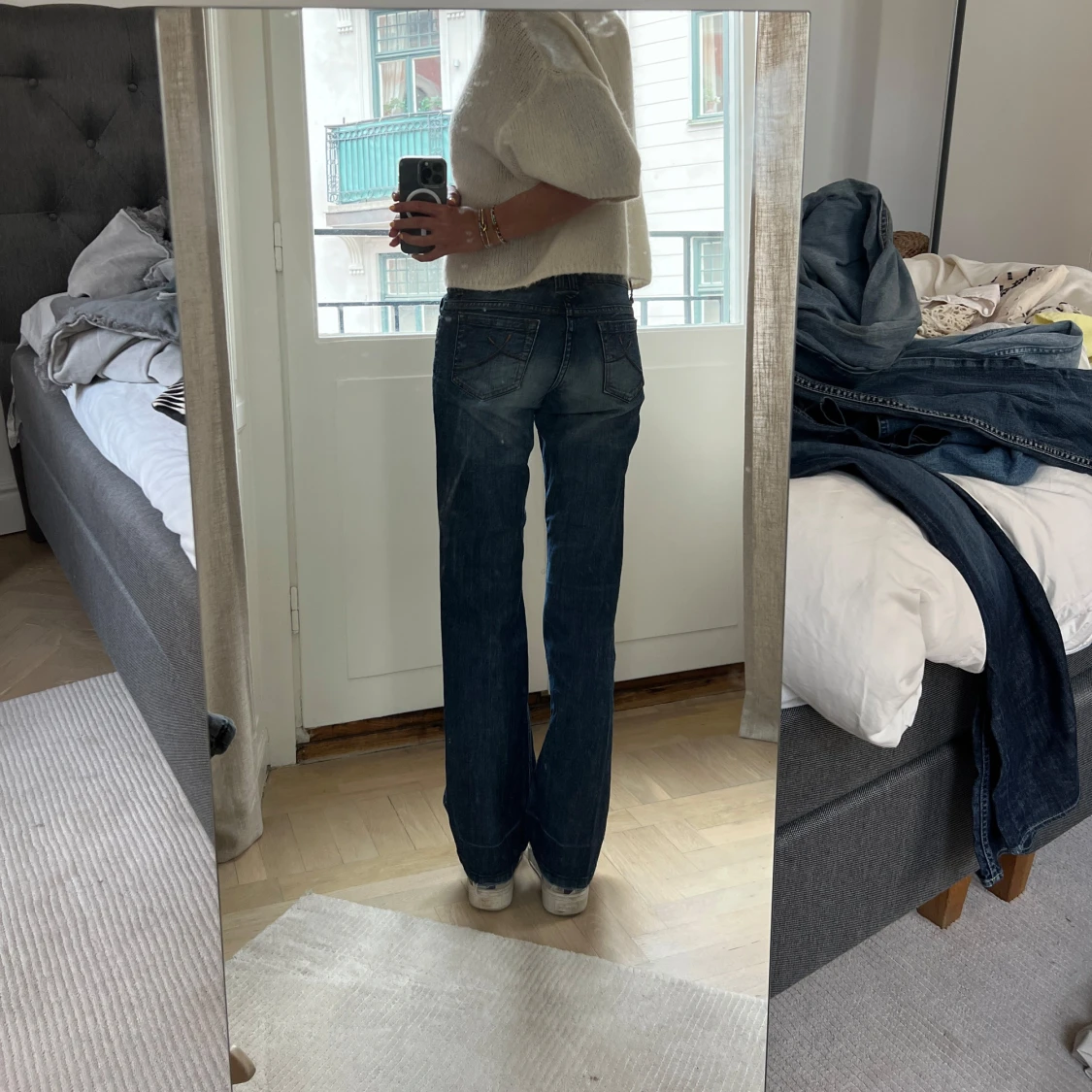 Blå bootcut jeans från s.Oliver  - 2