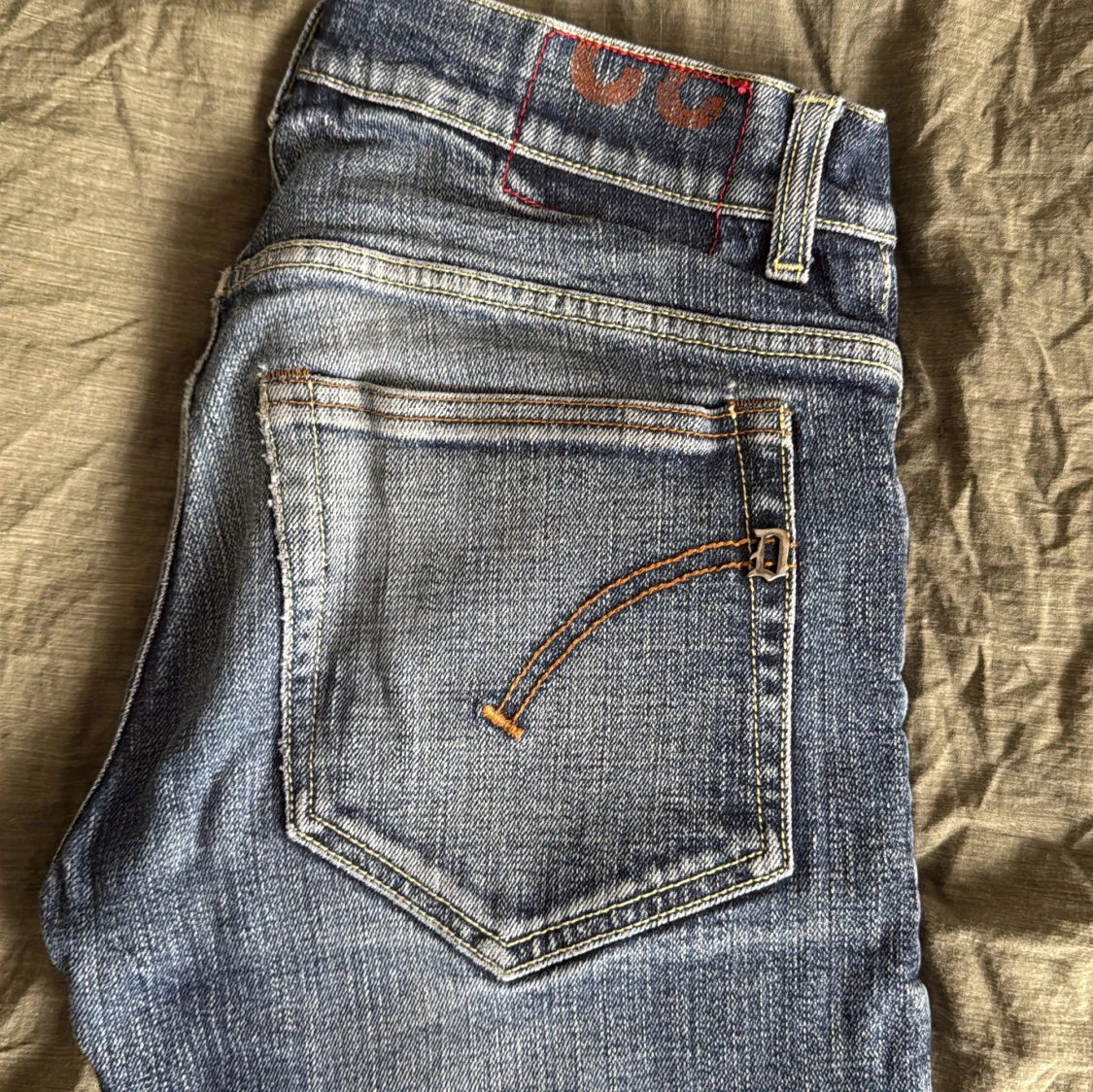 Blå Dondup jeansbyxor med raka ben - 1