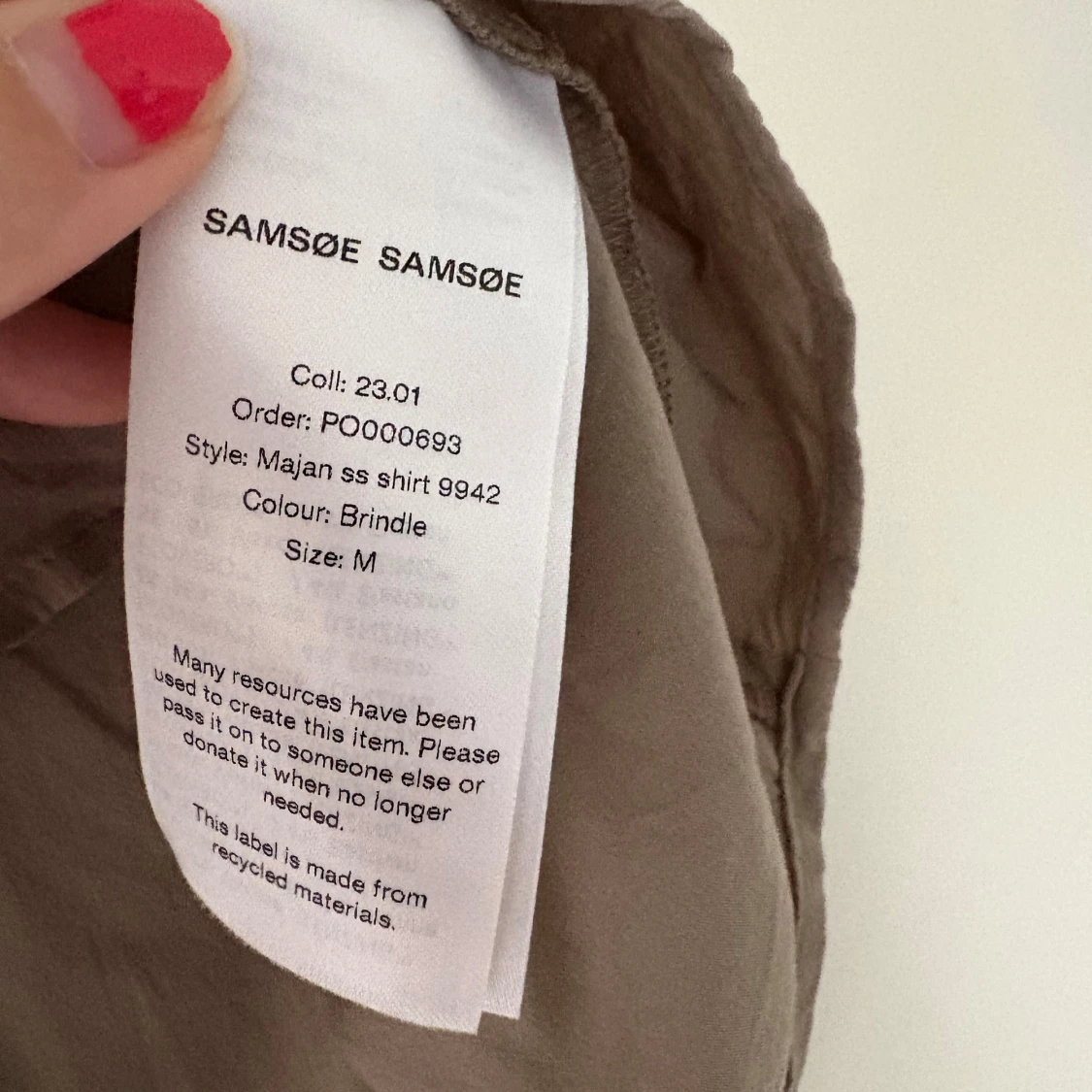 Brun kortärmad skjorta från Samsøe Samsøe - 2