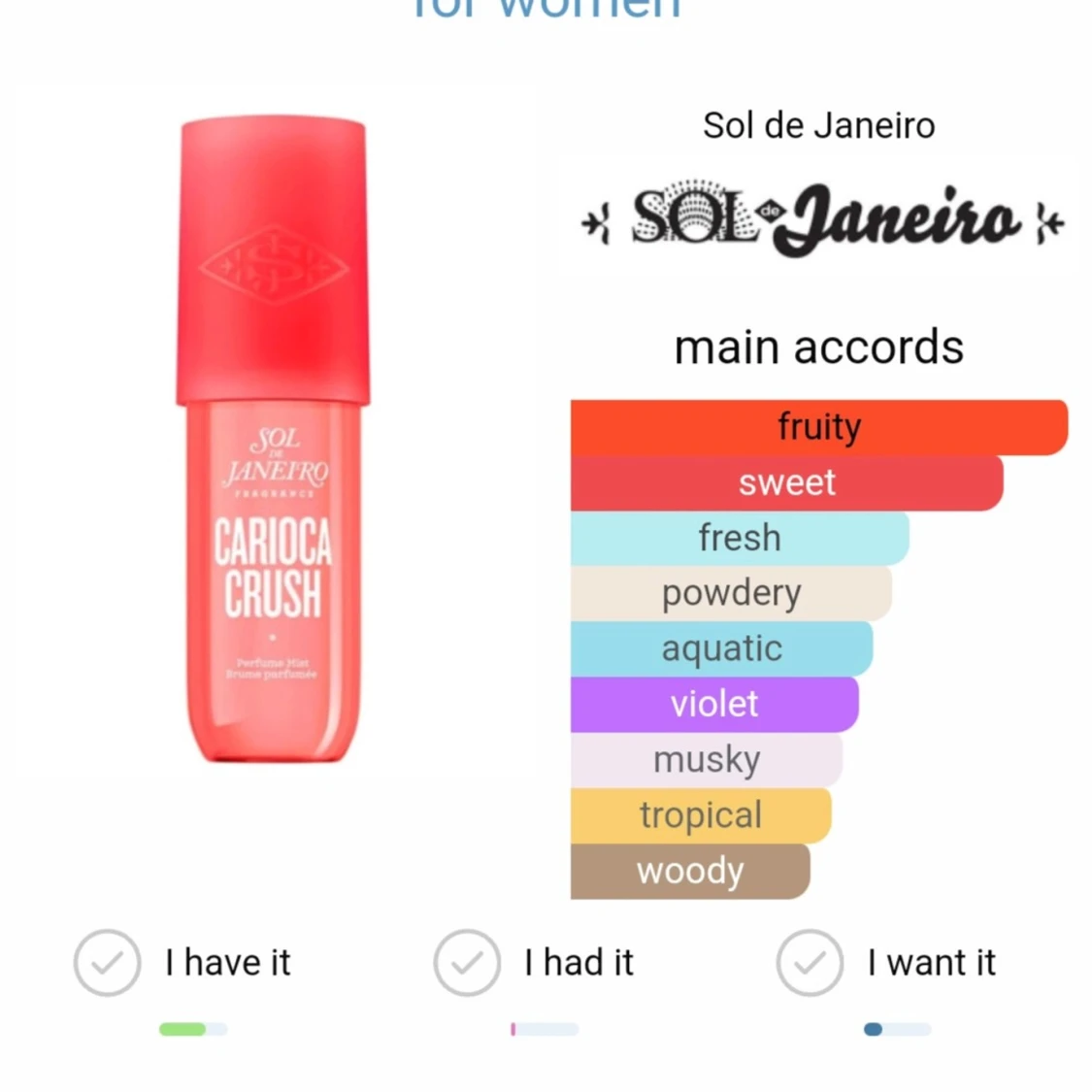 Sol de Janeiro Carioca Crush Parfym Mist - 91