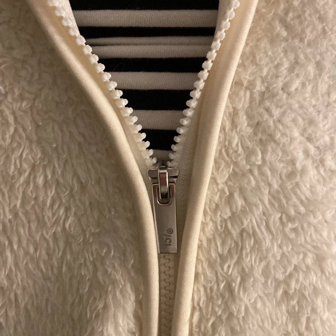 Vit teddyjacka från 157 - 3