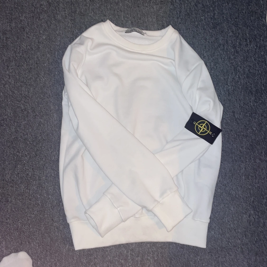 Vit sweatshirt från Stone Island