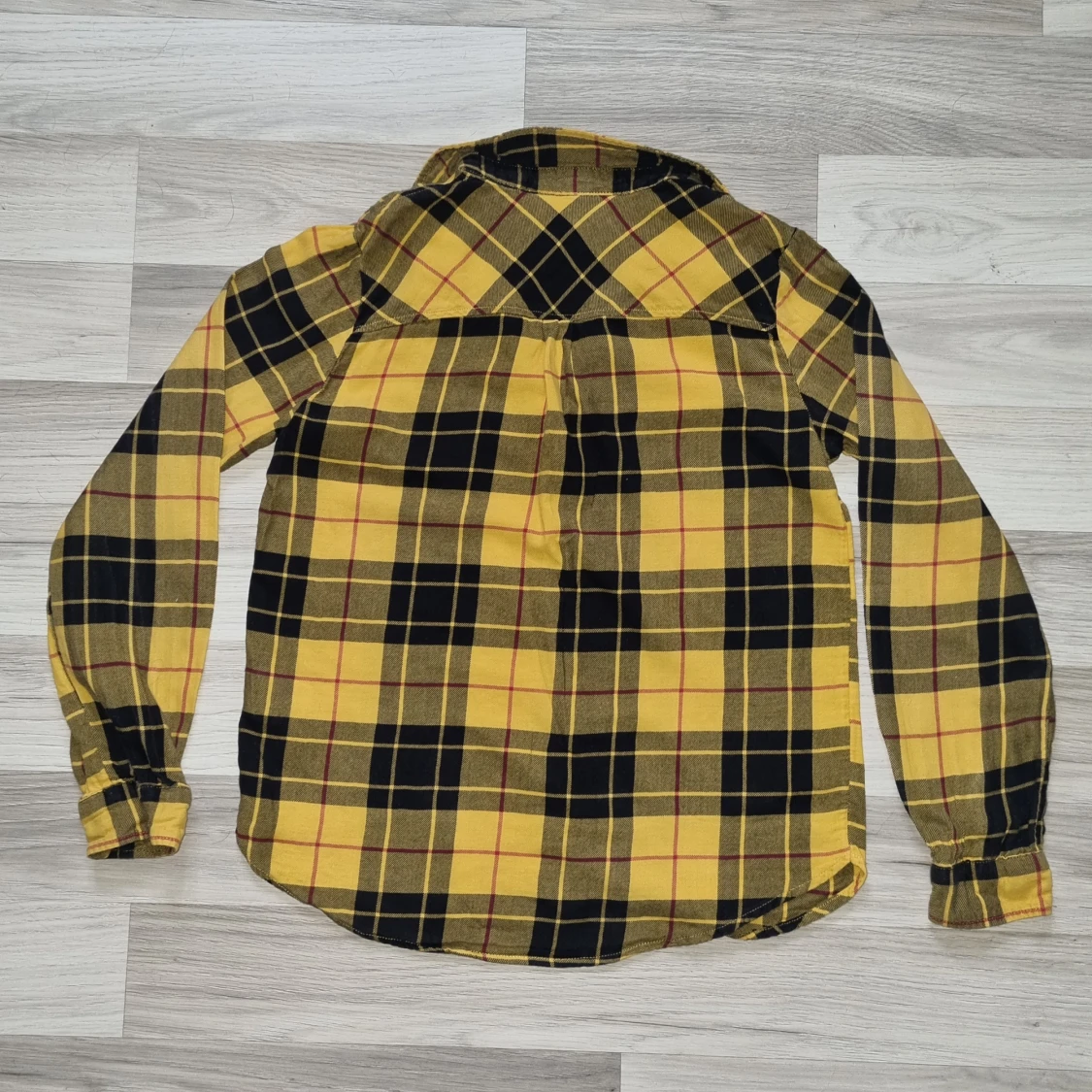 Gul och svart rutig skjorta från H&M - 1