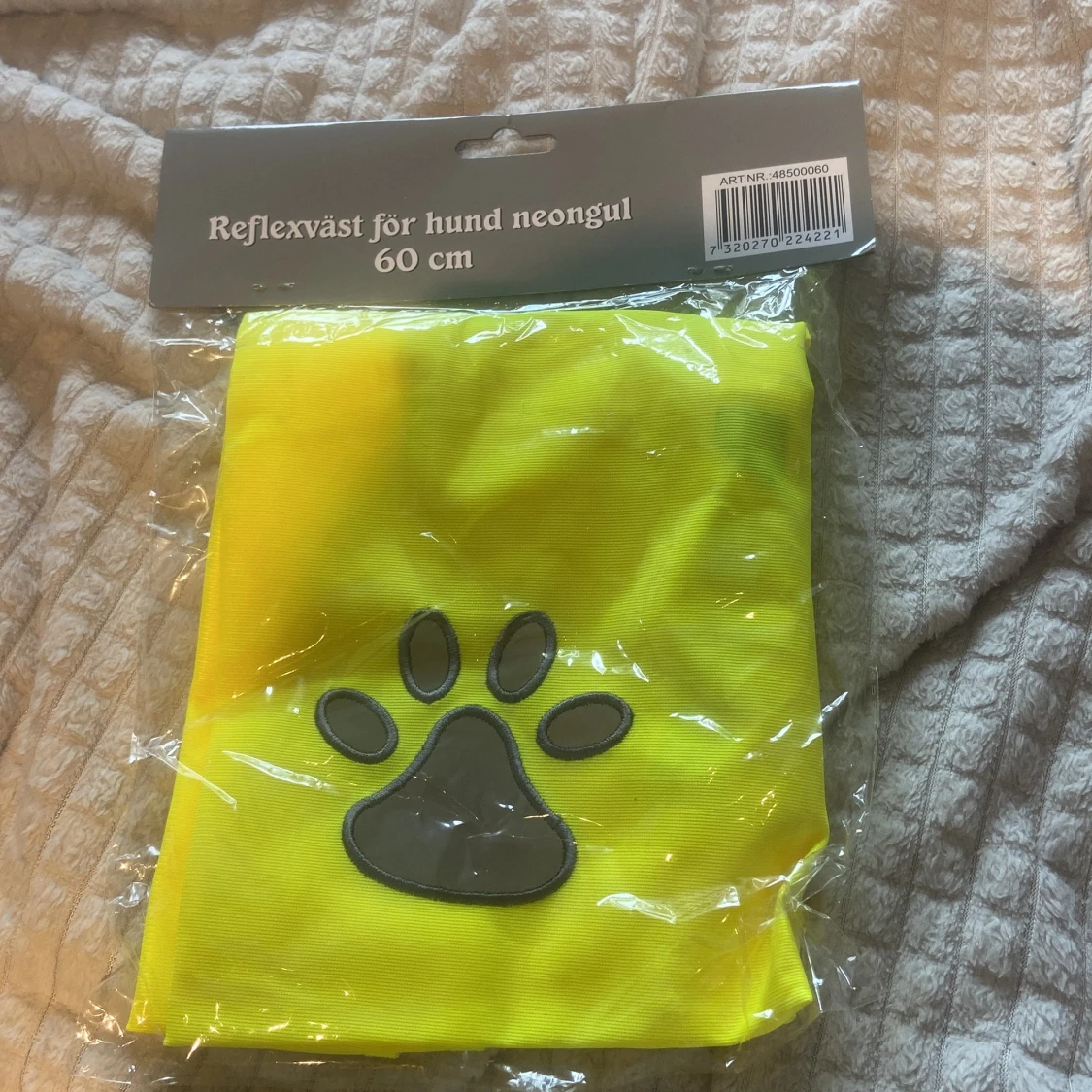 Reflexväst för hund neongul 60 cm från Mitzo - 1