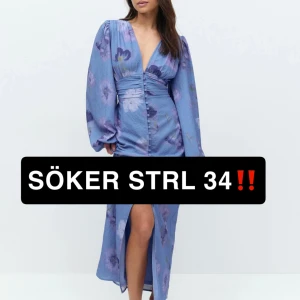Gina klänning - Söker denna i storlek 34 skriv dm om du har så kan vi diskutera pris😊