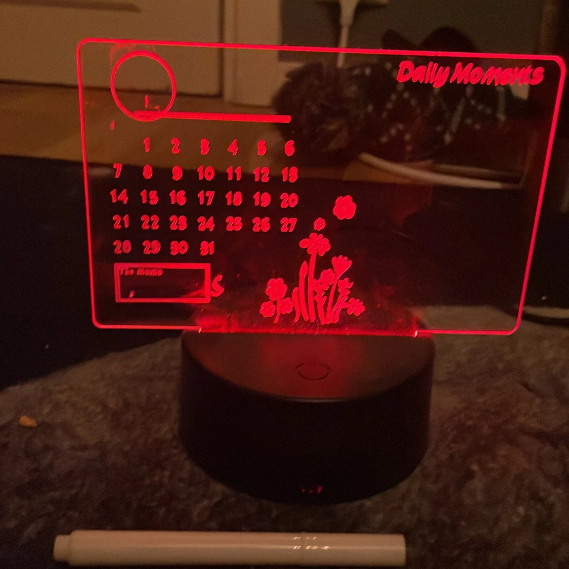 LED-belyst skrivbar kalender 'Daily Moments' - 4
