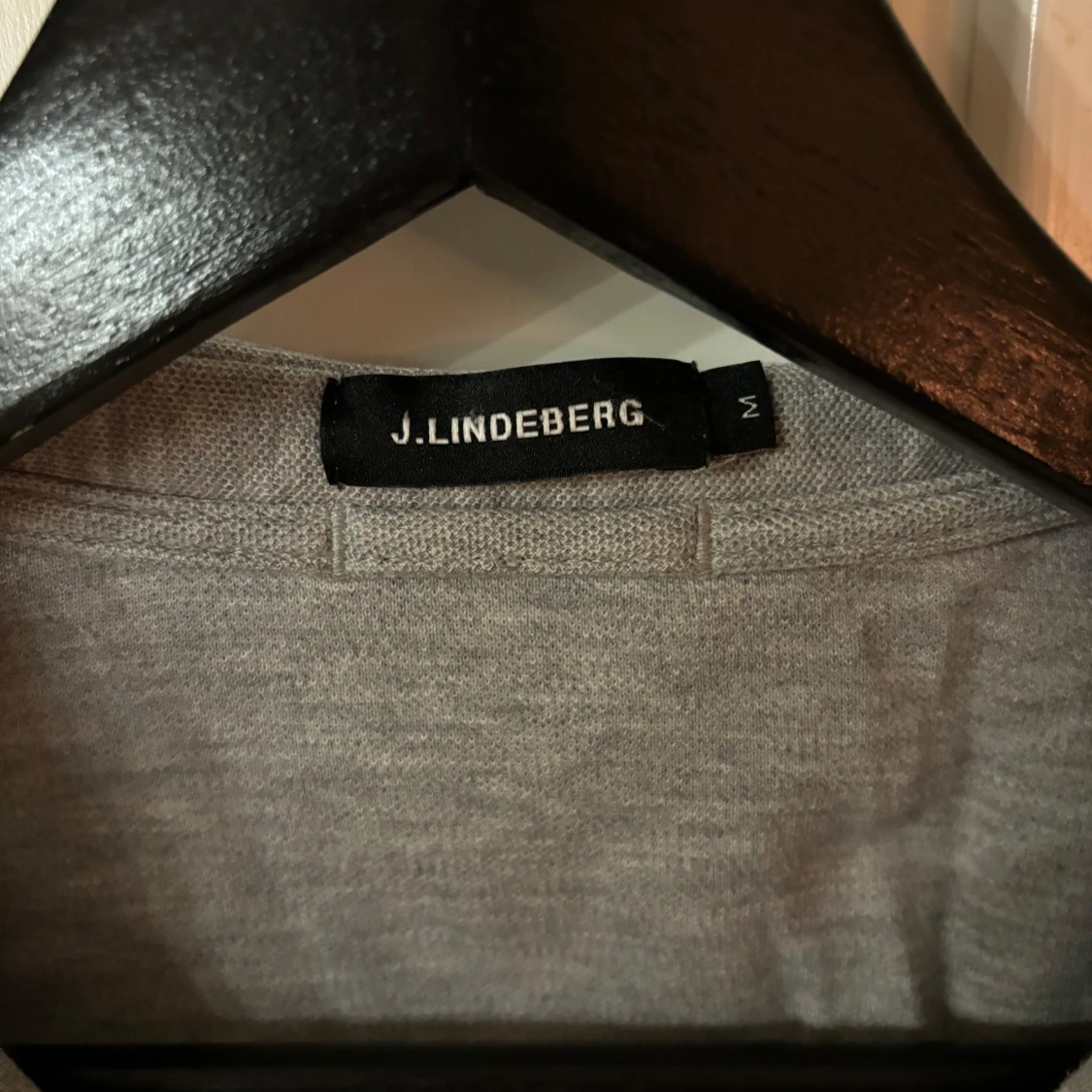 Grå långärmad pikétröja från J.Lindeberg - 2